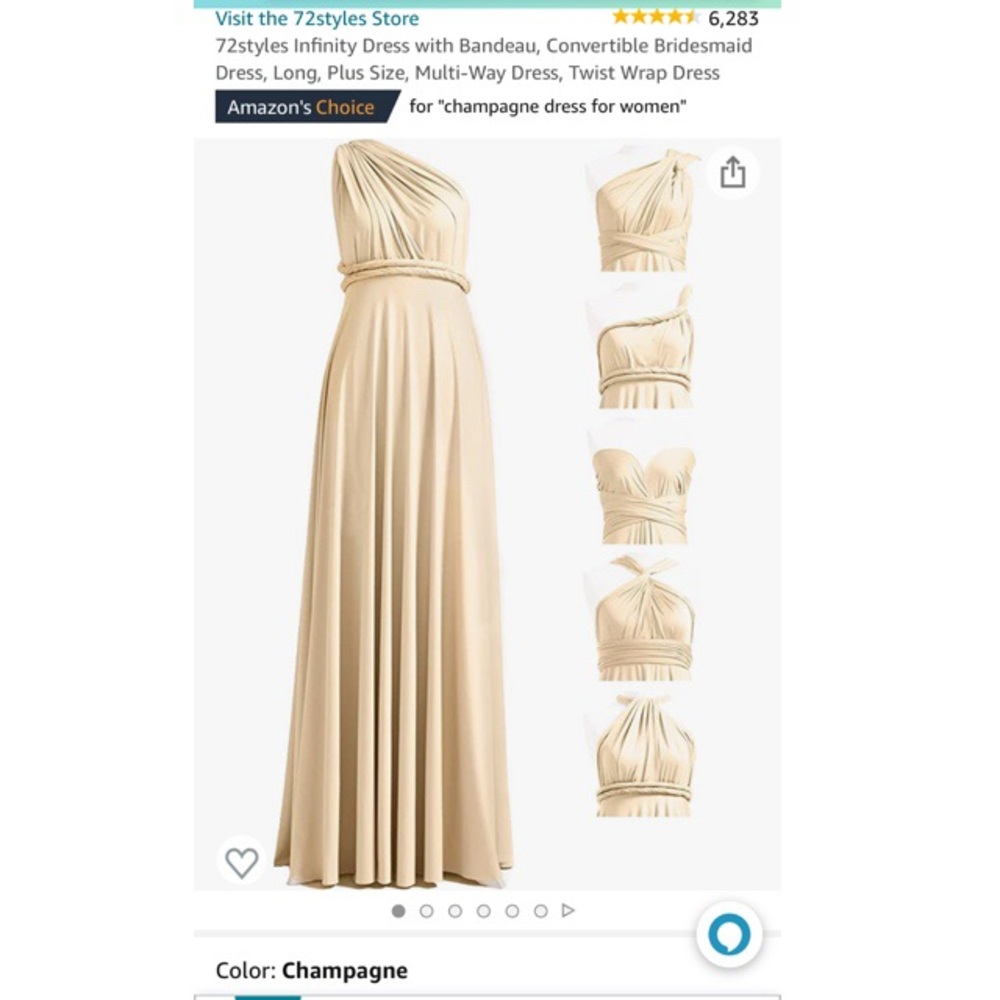 Infinity dress. OS.